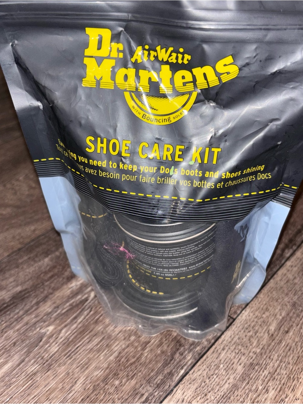 Dr. Martens Black and Yellow Shoe Care Kit